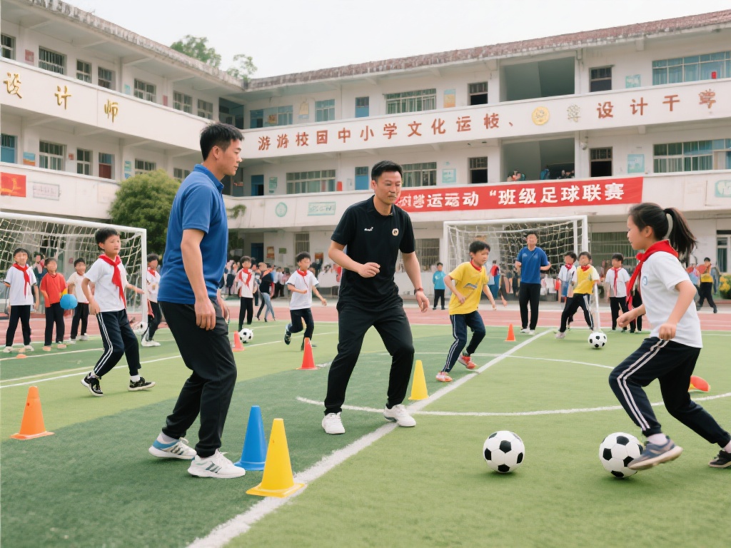 体育老师在游风九年制学校中扮演着校园体育文化建设的