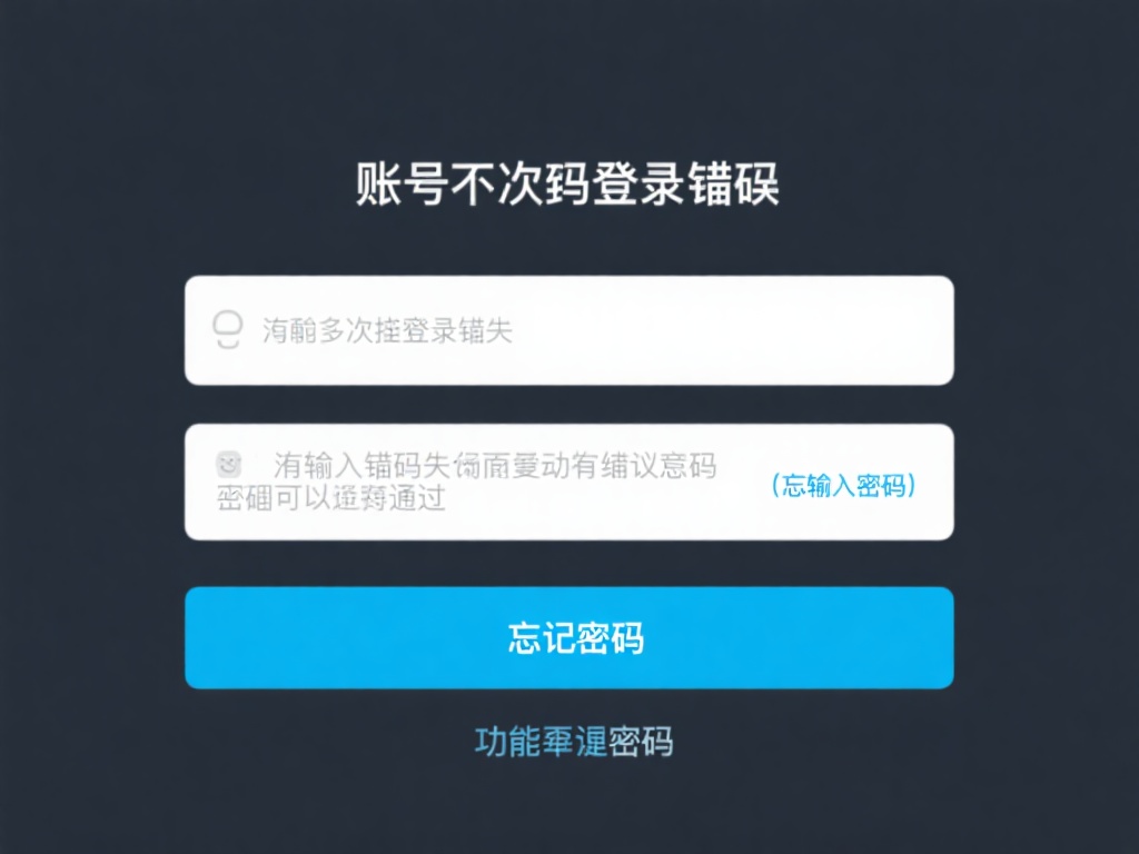 账号或密码错误：如果你多次尝试登录失败，可能是输入